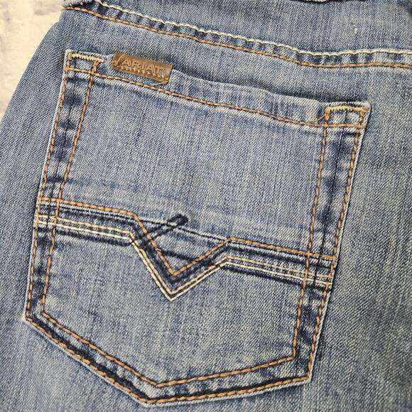 Ariat Men's Western Jeans M5 Slim Straight Embroidered Pockets Stretch size 31 - Picture 12 of 16